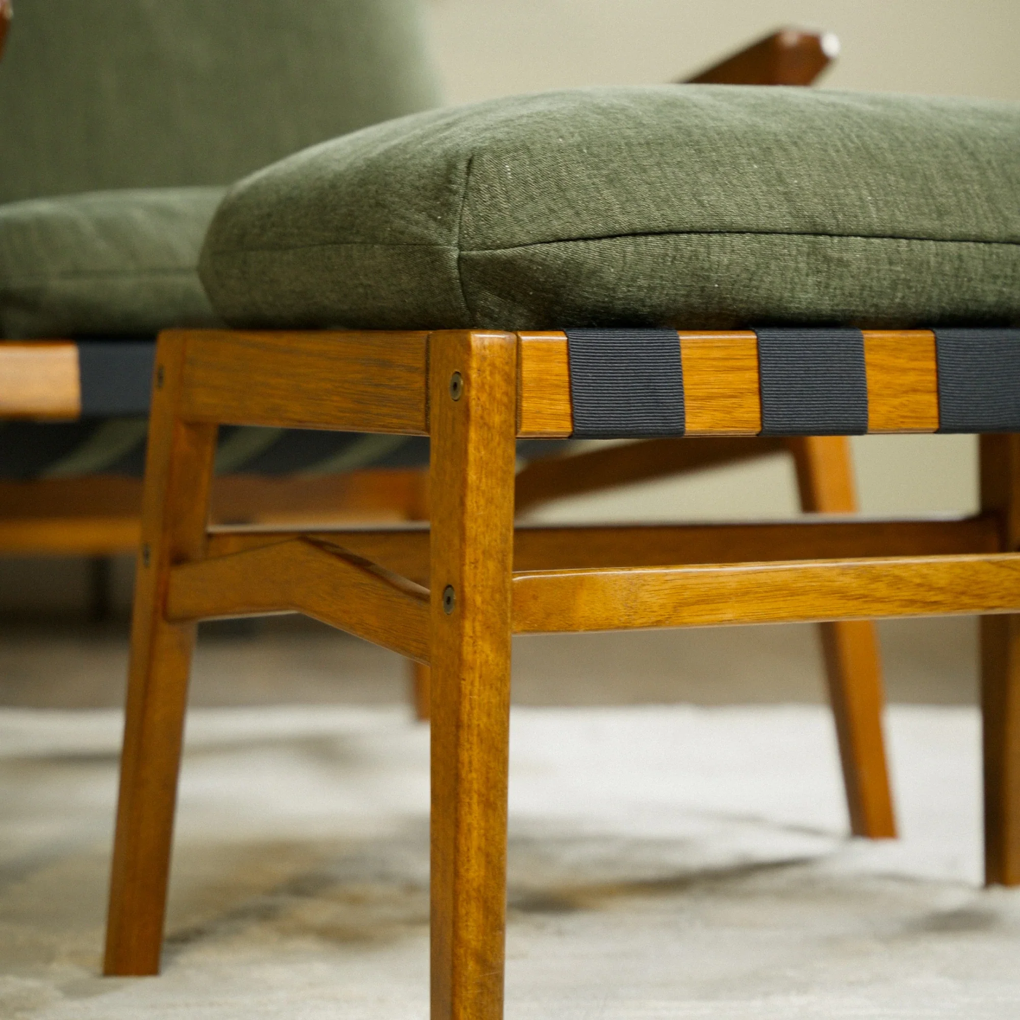 Mid Century Rocking Chair + Ottoman - Image 92