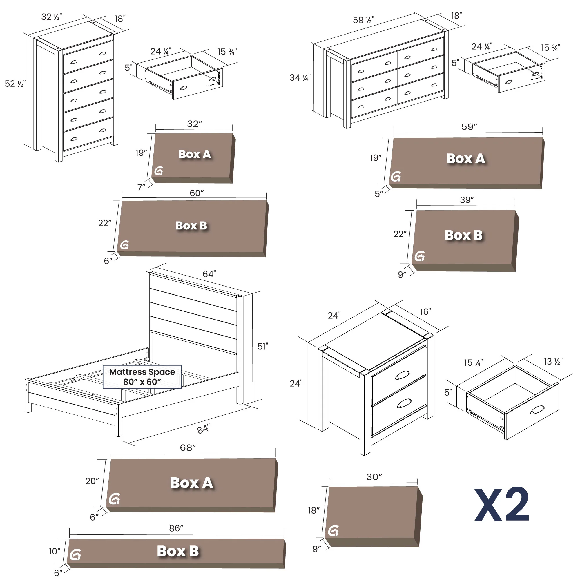 Montauk Bedroom Set (5-Piece) - Image 35