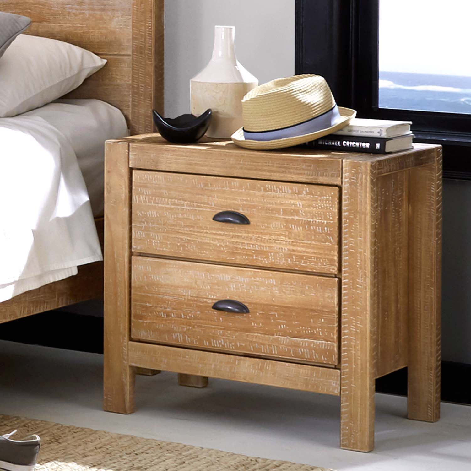 Montauk Two-Drawer Nightstand - Image 4