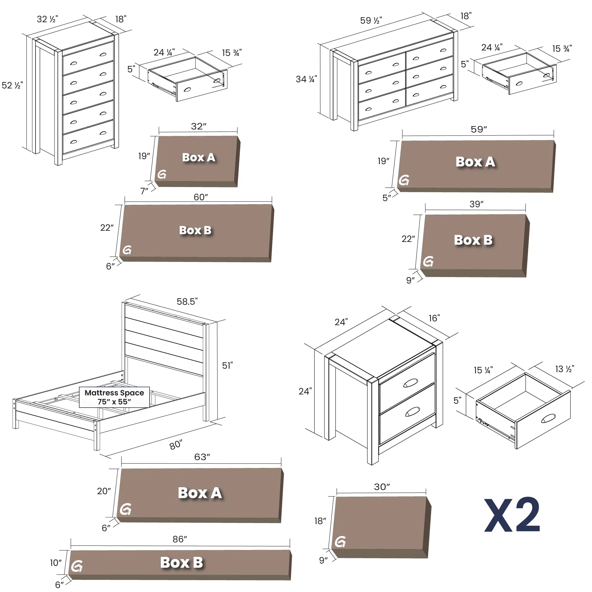 Montauk Bedroom Set (5-Piece) - Image 31