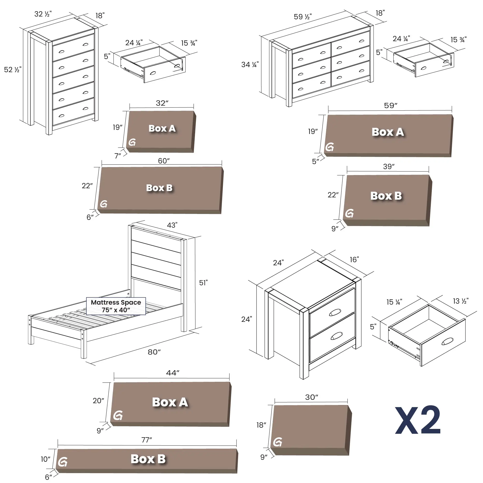 Montauk Bedroom Set (5-Piece) - Image 32