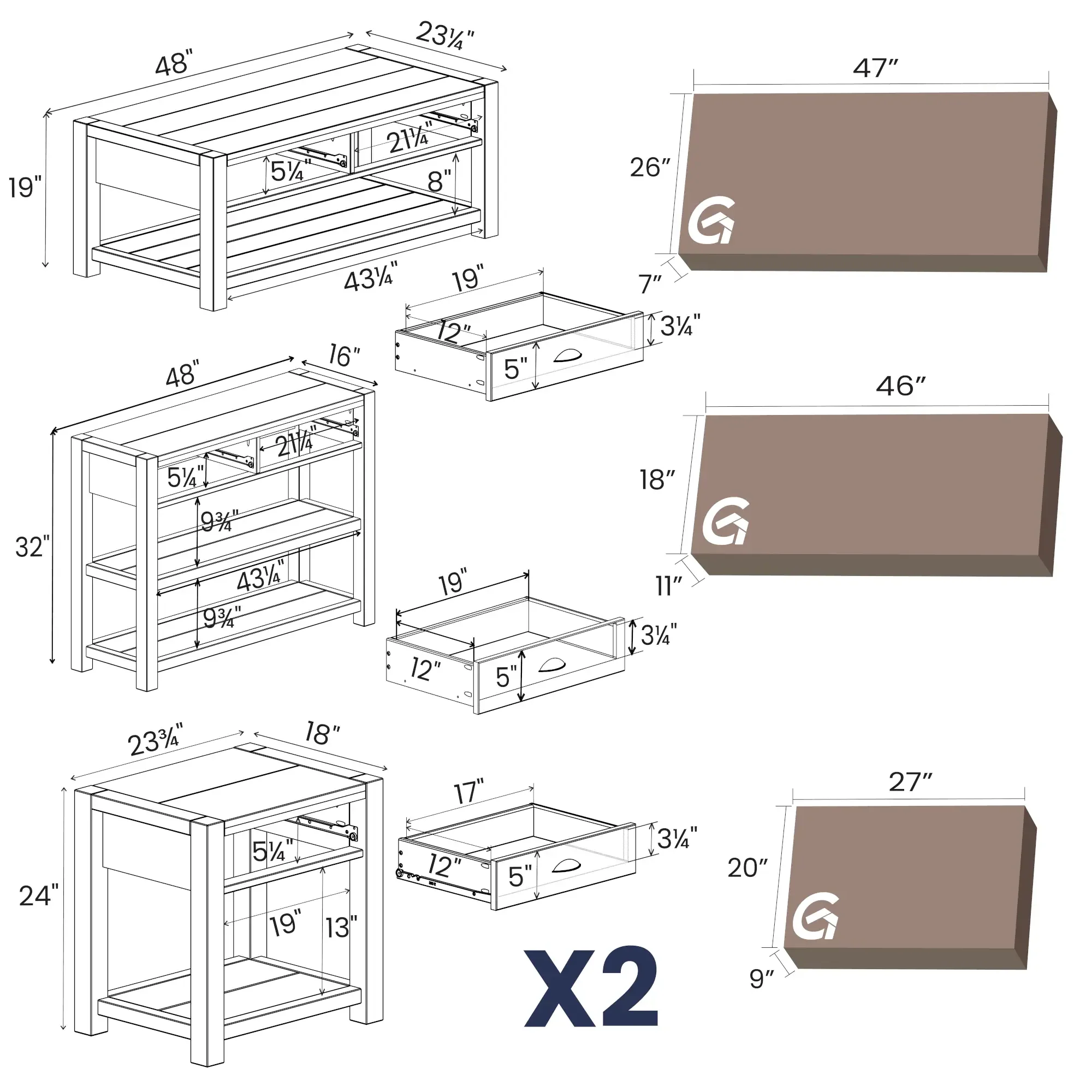 Montauk Living Room Set (4-Piece) - Image 11