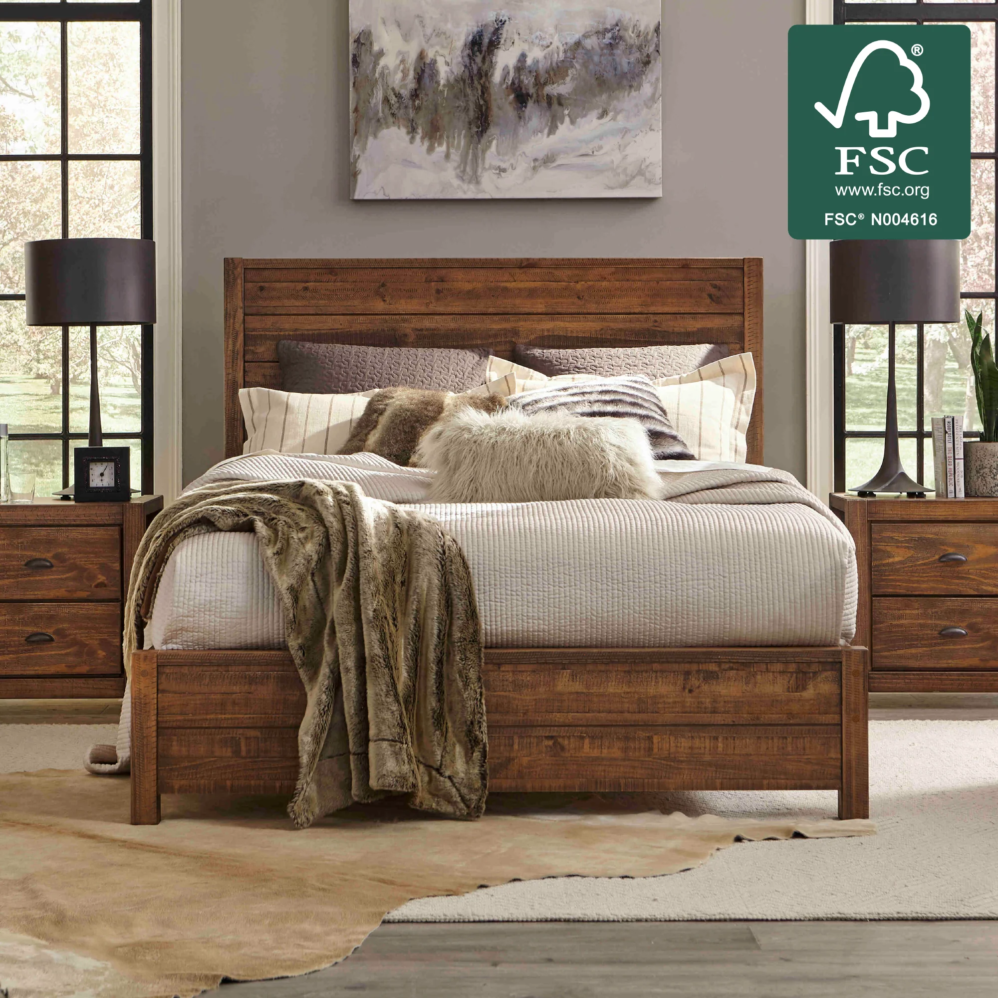 Montauk Solid Wood Bed - Image 62