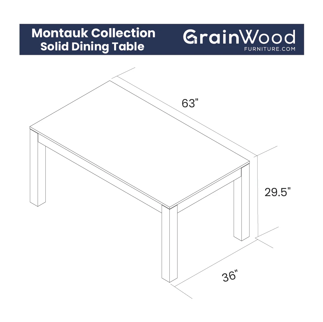 Montauk Solid Wood Dining Table - Image 9