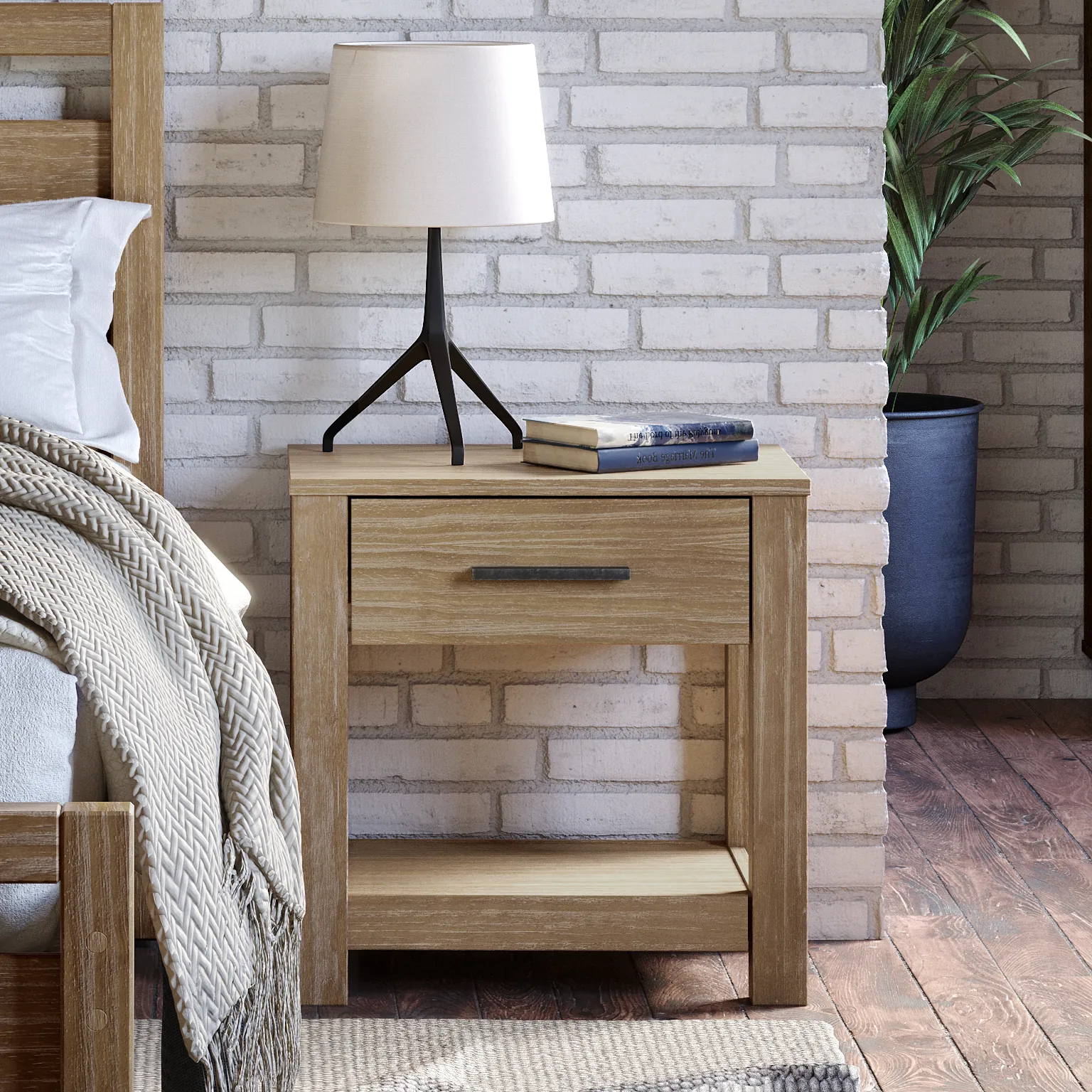 Loft One-Drawer Nightstand - Image 3