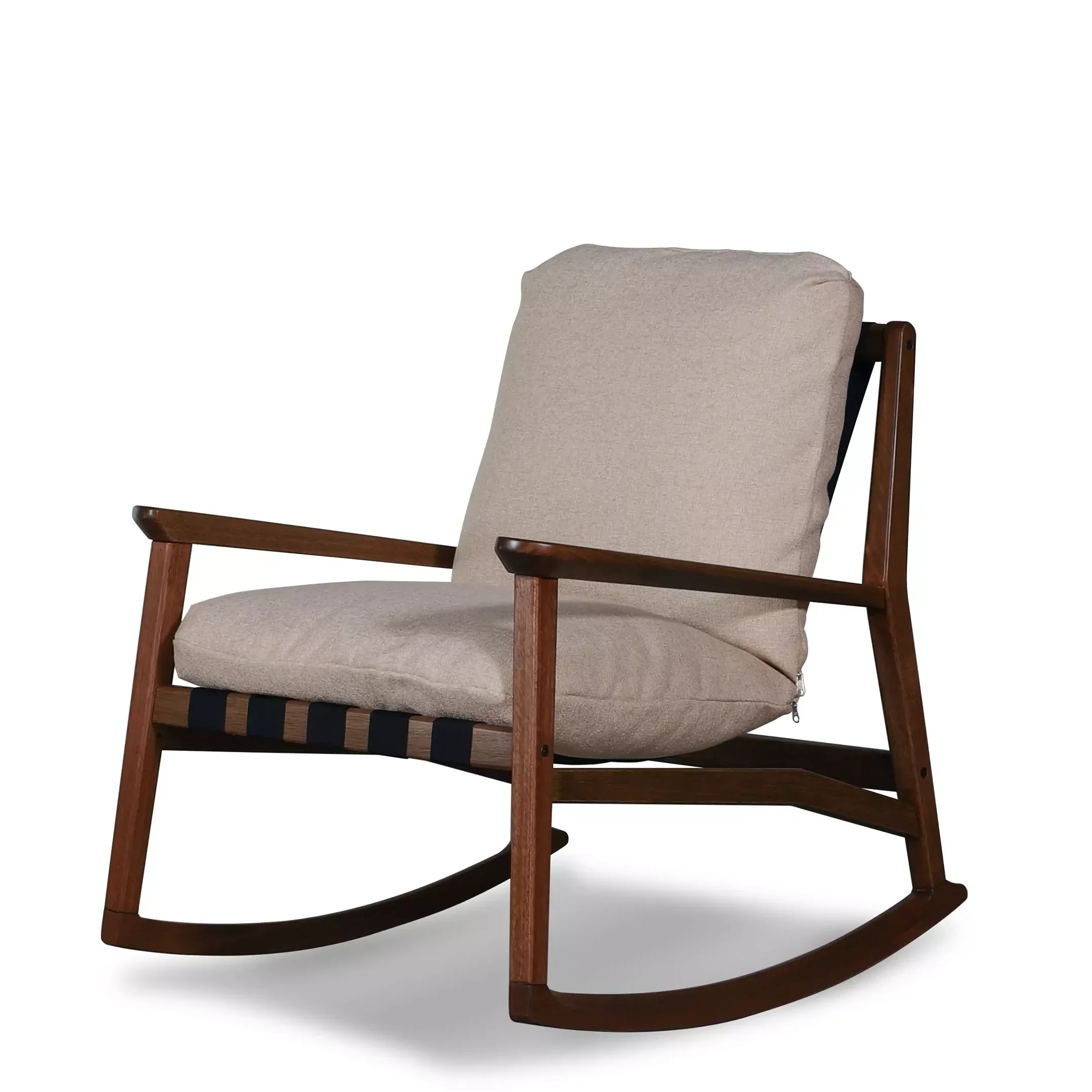 Mid Century Rocking Chair + Ottoman - Image 75