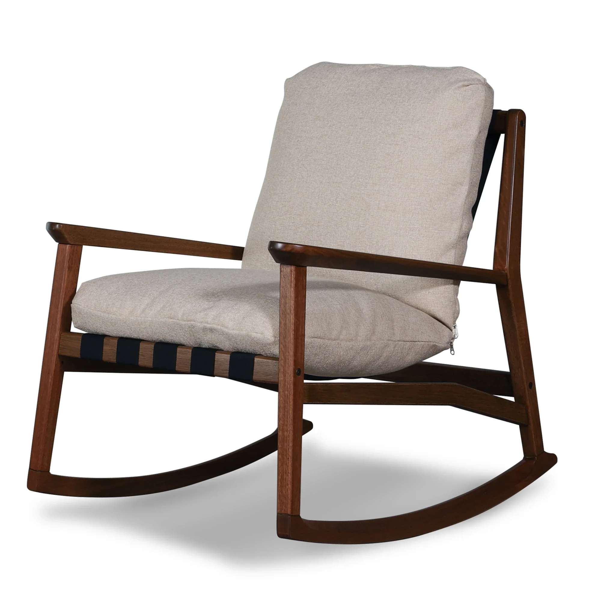 Mid Century Rocking Chair + Ottoman - Image 32
