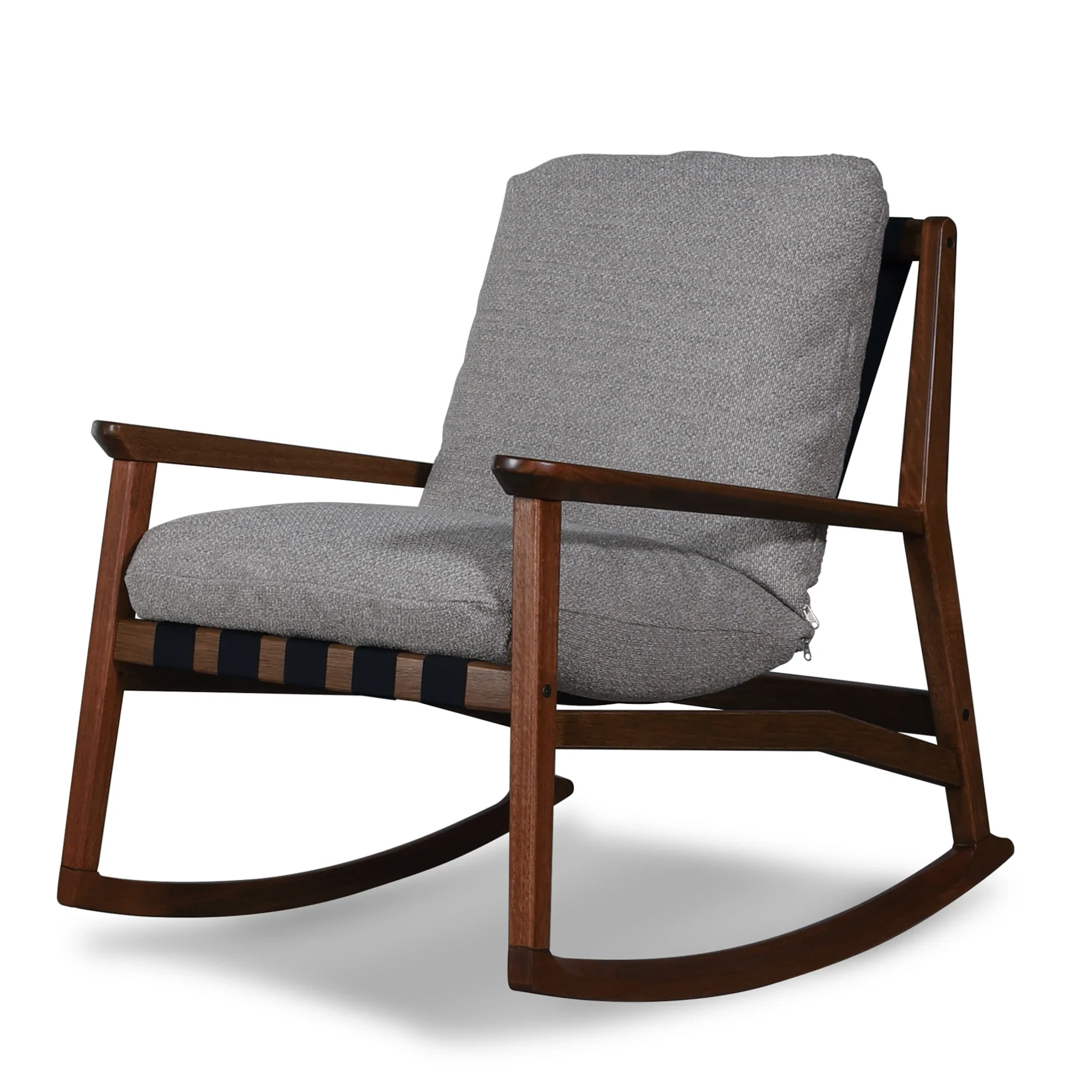 Mid Century Rocking Chair + Ottoman - Image 24