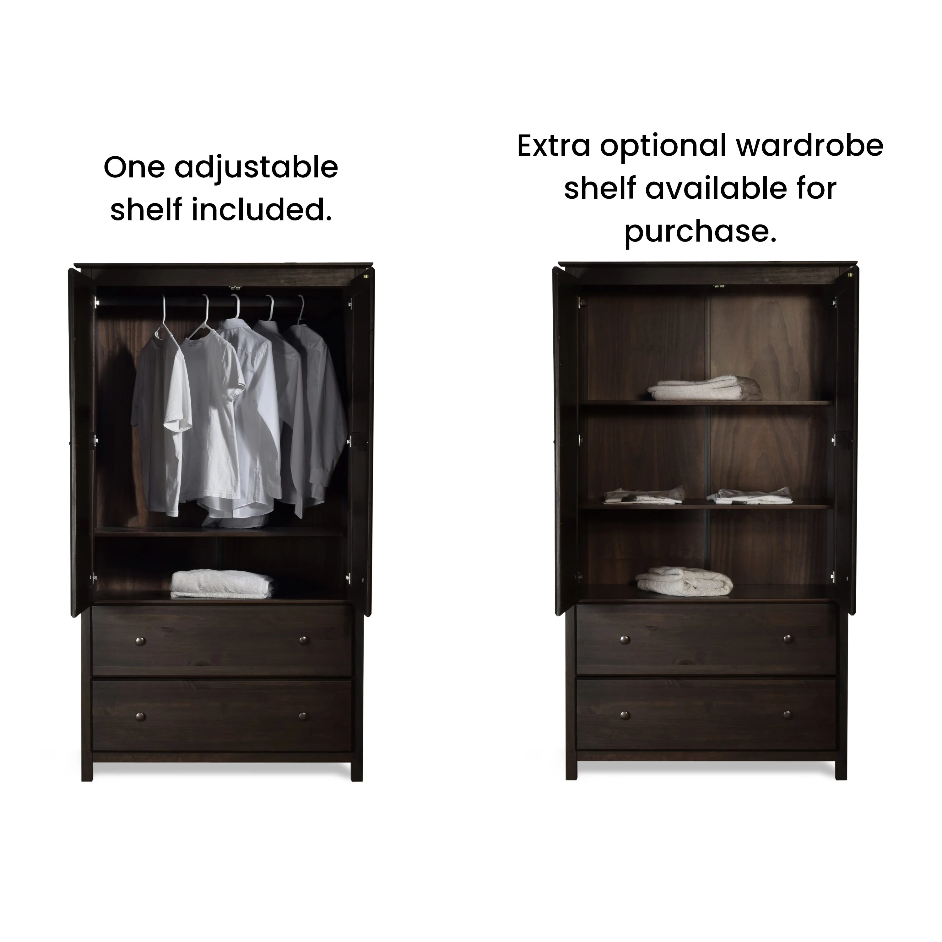 Shaker 2-Door Wardrobe - Image 16