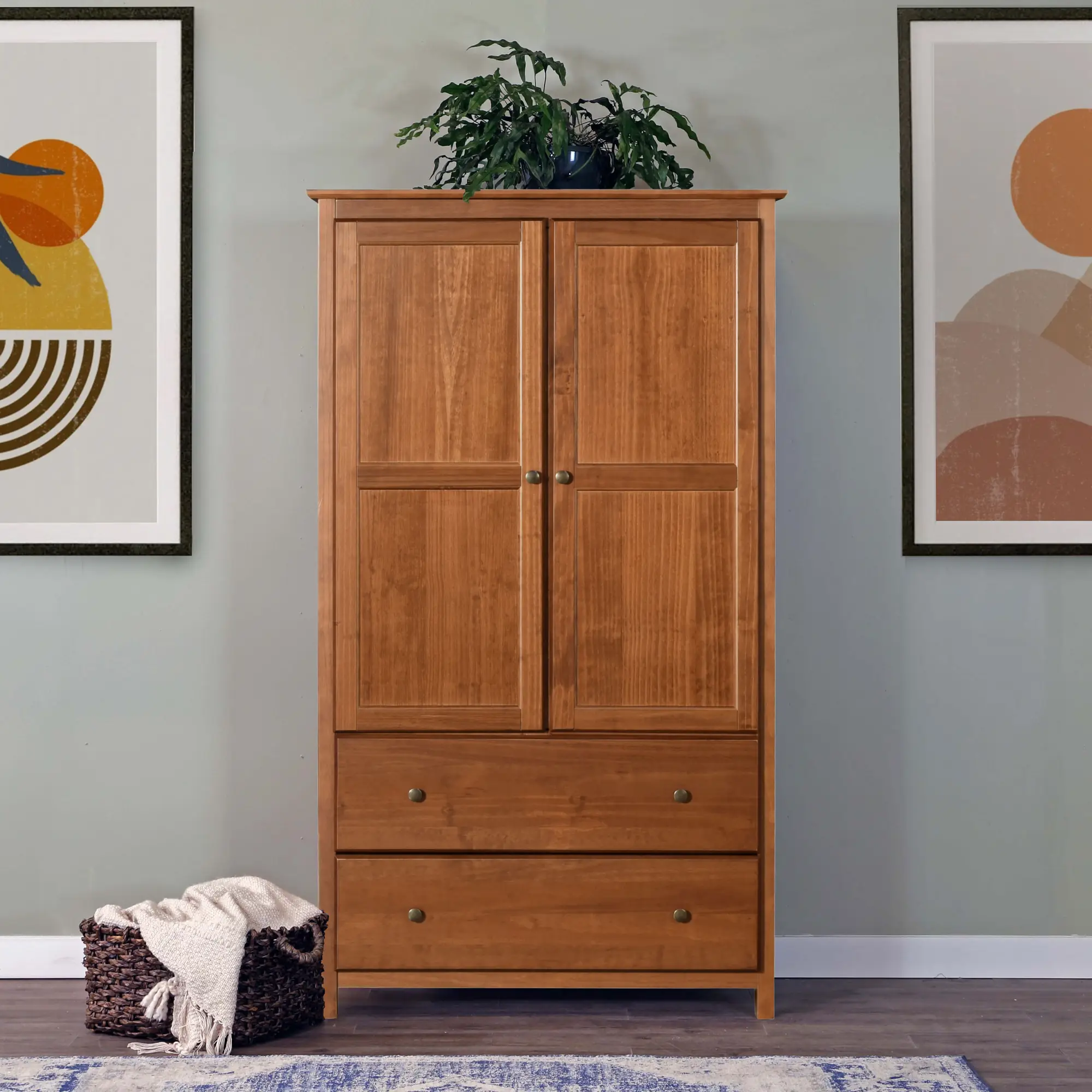 Shaker 2-Door Wardrobe - Image 23