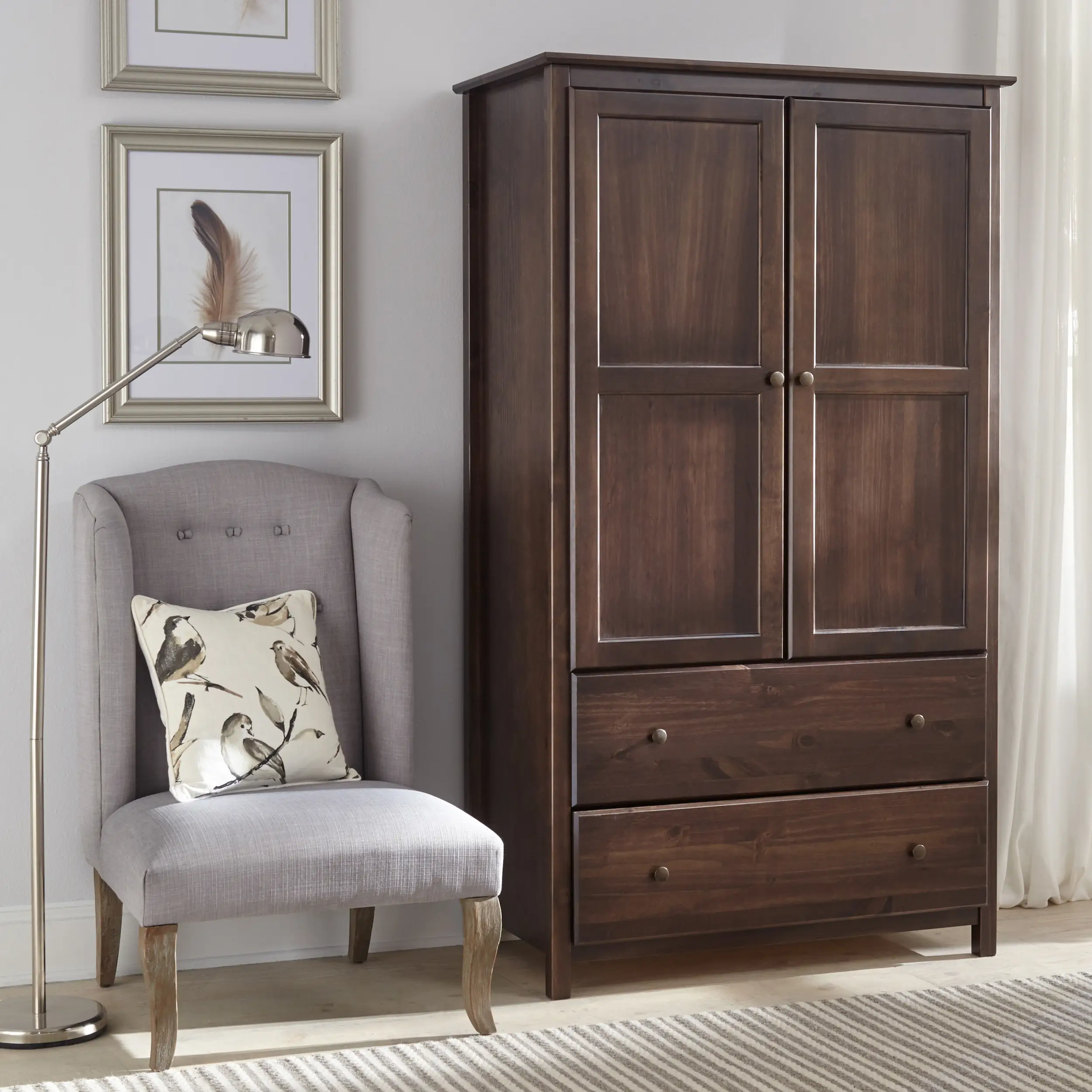 Shaker 2-Door Wardrobe - Image 25