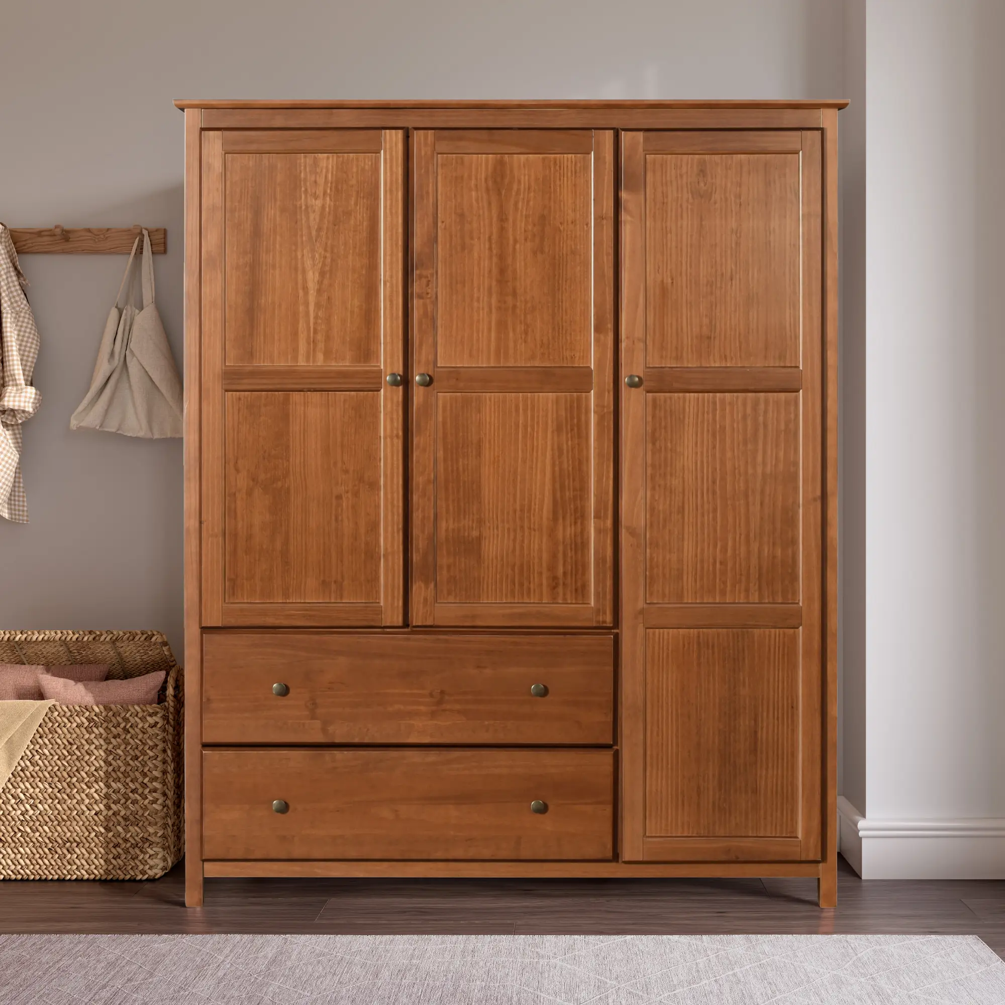 Shaker 3-Door Wardrobe - Image 23