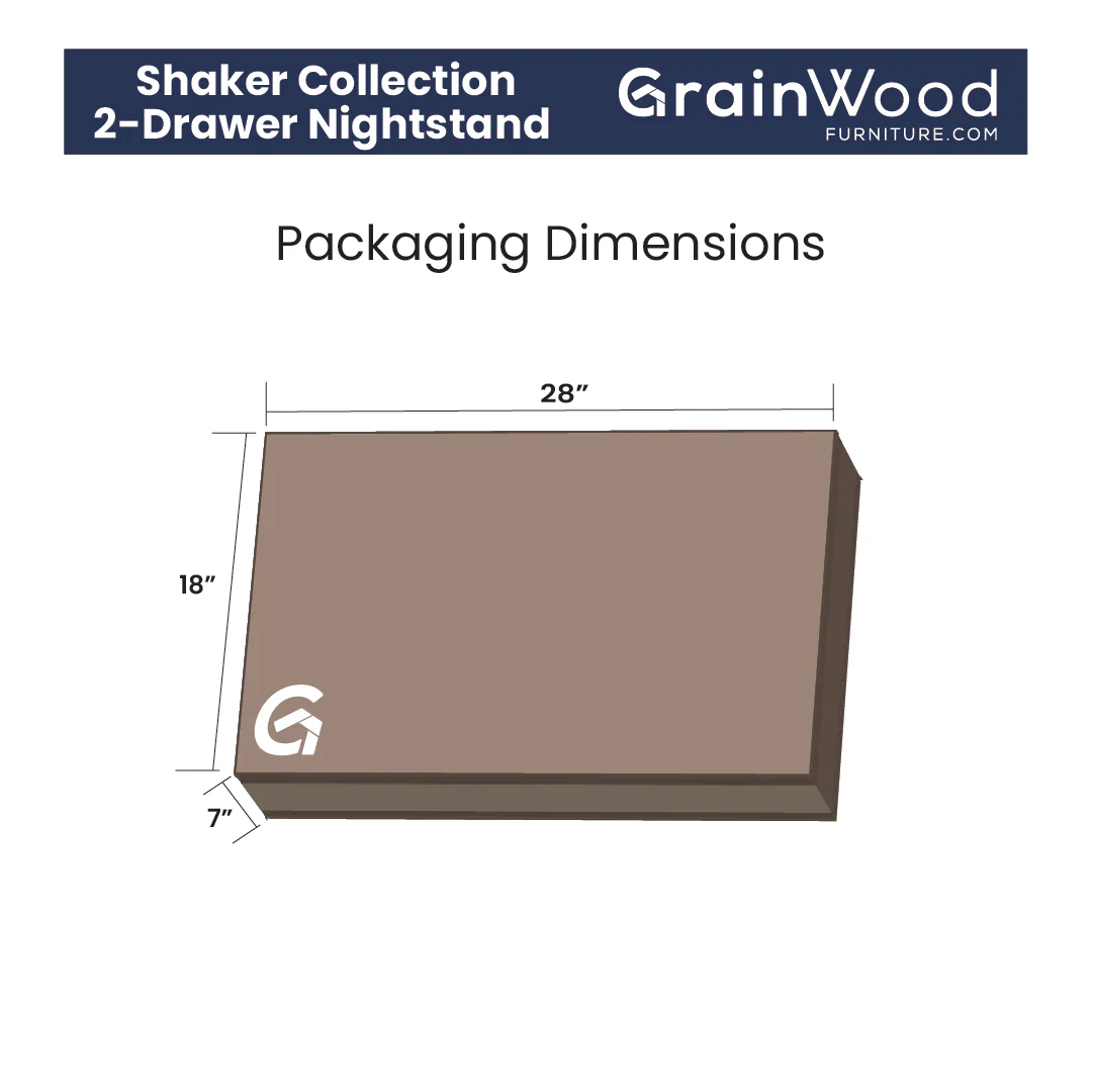 Shaker 2-Drawer Nightstand - Image 14