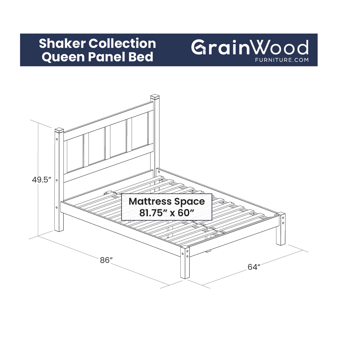 Shaker Panel Platform Bed - Image 14