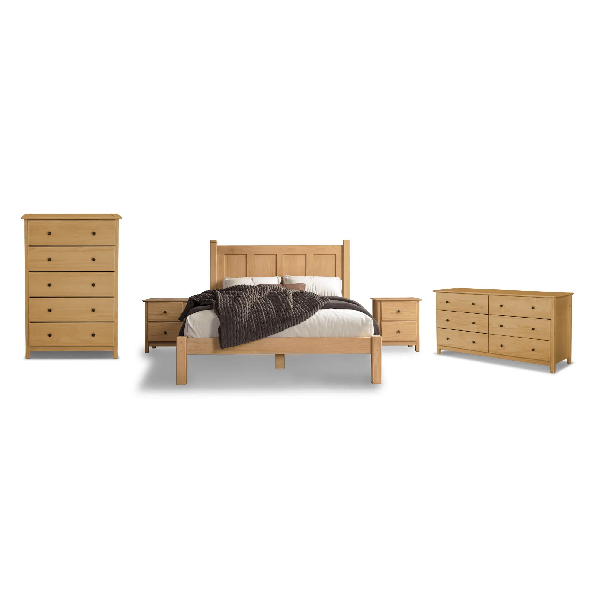 Shaker Bedroom Set (5-Piece) - Image 34