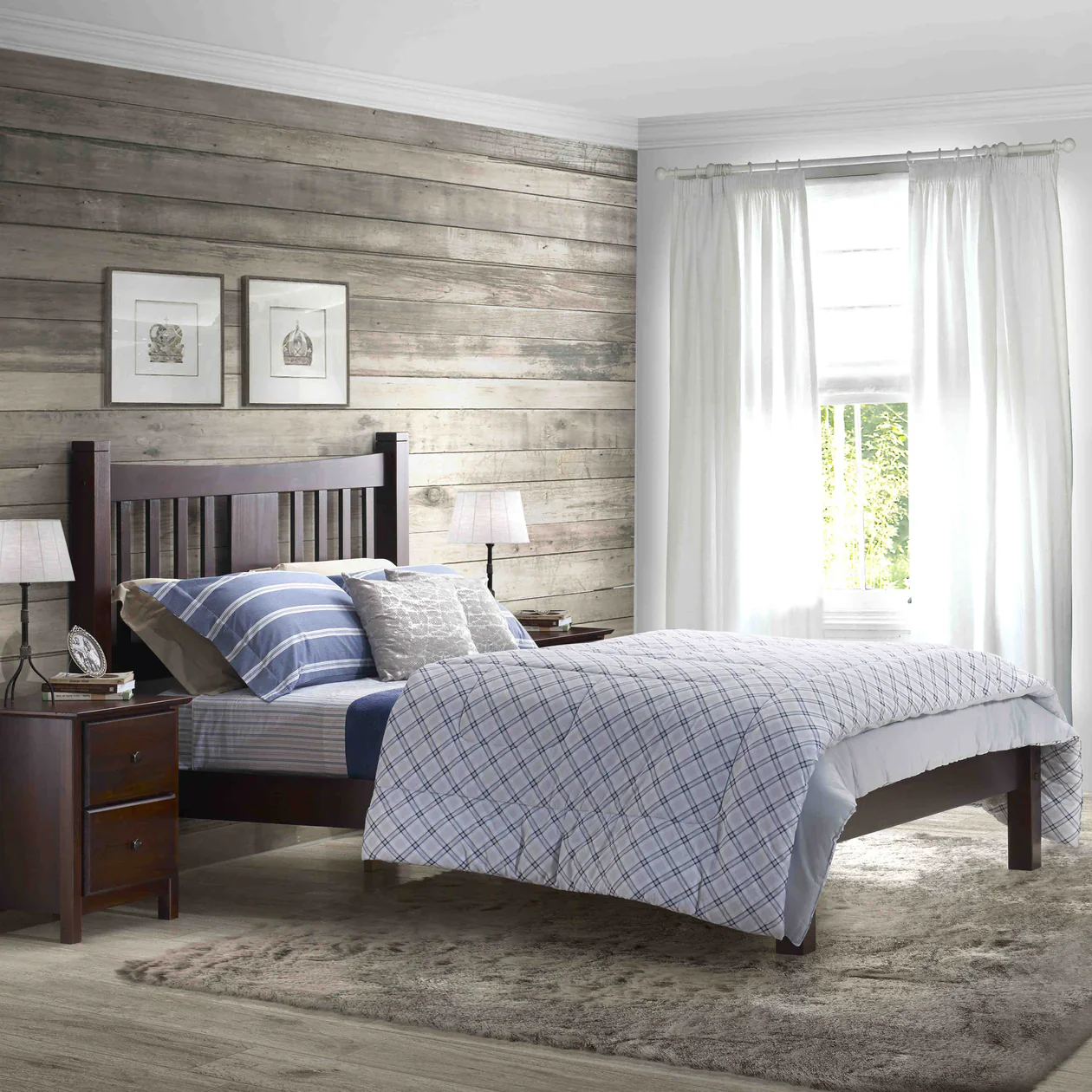 Shaker Slat Platform Bedroom Set (5-piece) - Image 2