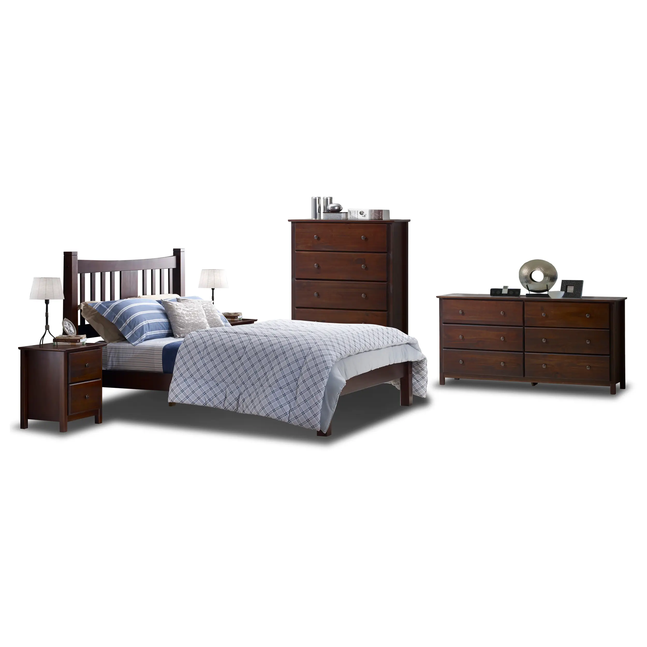 Shaker Slat Platform Bedroom Set (5-piece) - Image 3