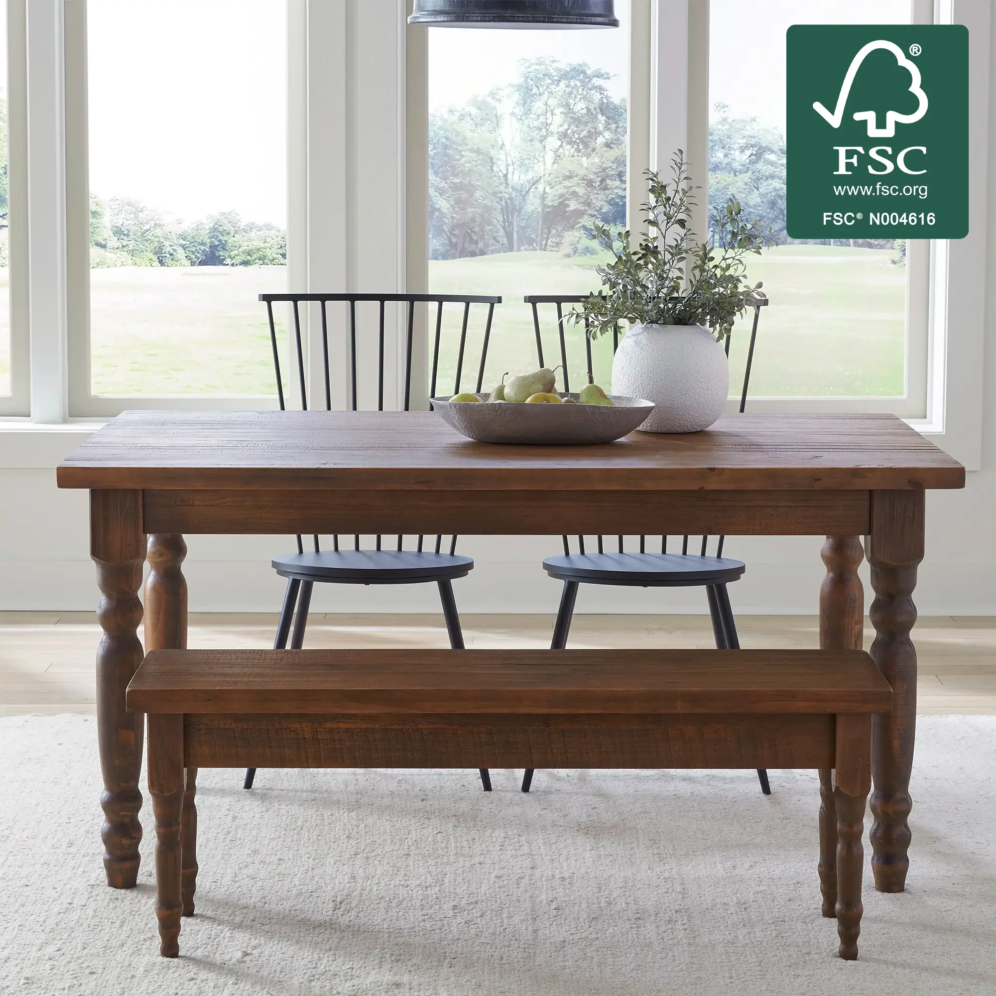 Valerie Table & Bench Dining Set (3-Piece) - Image 51