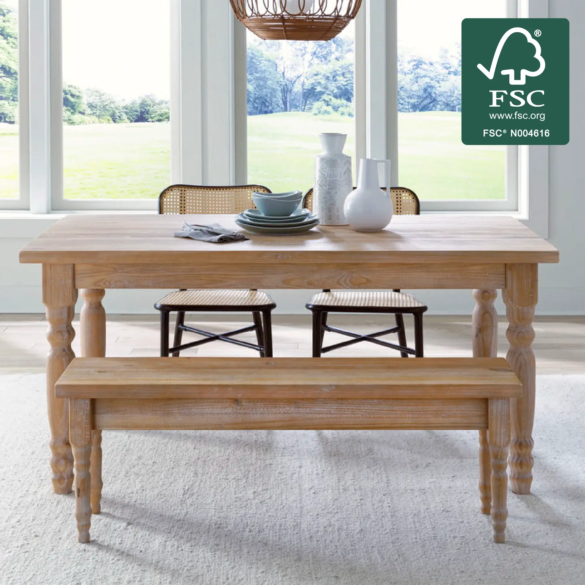 Valerie Solid Wood Bench - Image 26